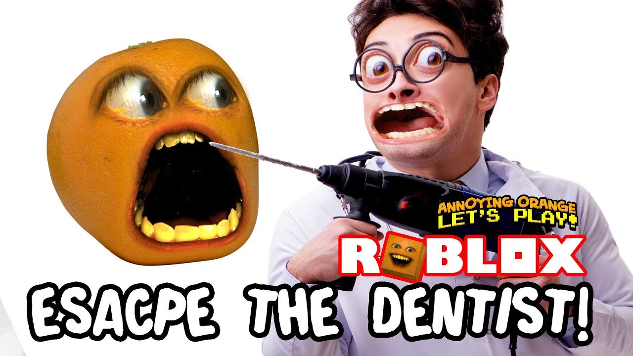 Escape The Dentist Annoying Orange Plays Youtube - roblox escape the slime annoying orange plays youtube