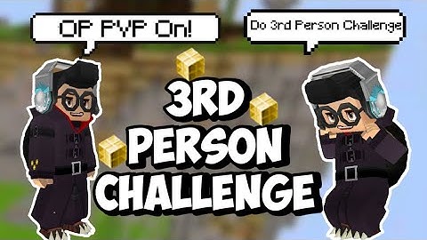3rd Person only Challenge In Bedwars BlockyMods : BlockmanGo
