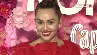 Miley Cyrus is Stunning! 'Isn't it Romantic' LA Film Premiere Red carpet Miley Cyrus is Stunning! 'Isn't it Romantic' LA Film Premiere Red carpet