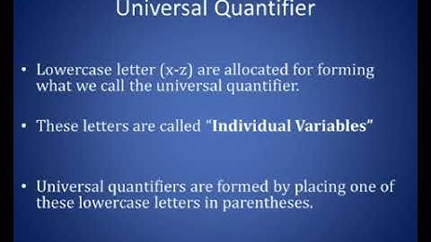 Predicate Logic Symbols and Translations