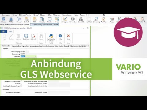 GLS Webservice Schnittstelle in VARIO einrichten | Tutorial