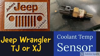 1998 Jeep Wrangler  Coolant Temperature Sensor Replacement (TJ/XJ) -  YouTube