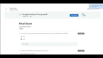 Coursera | Initiating and Planning Projects I 6 quiz answers