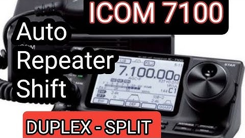 ICOM IC-7100 Auto Repeater Shift -Split & Duplex