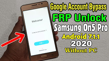 Samsung On5 Pro (SM-G550FY) 2020 FRP Unlock/ Google Account Bypass || Android 7.1.1 (Without PC)