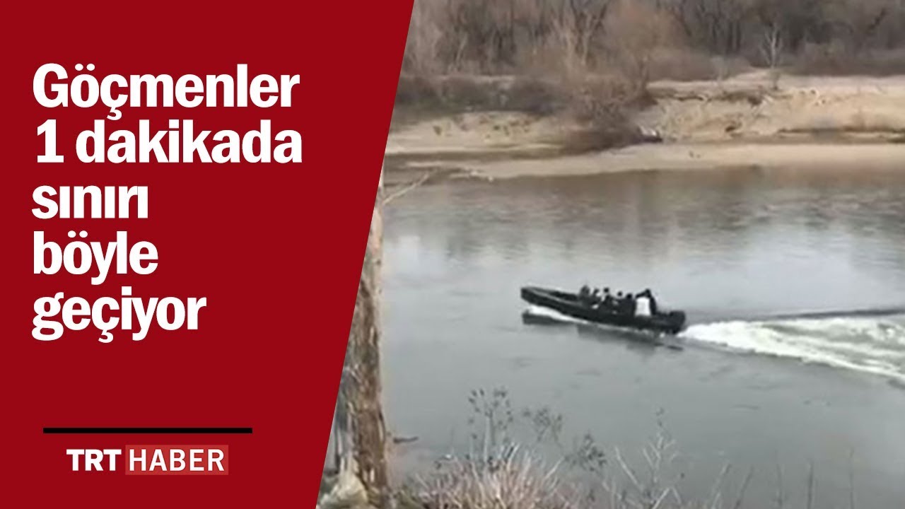 Göçmenler Yunanistan sınırını böyle geçiyor
