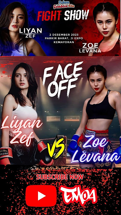 FACE OFF - LIYAN ZEF VS ZOE LEVANA #boxingindonesia #selebriti #liyanzef #zoelevana #shortvideo #fyp