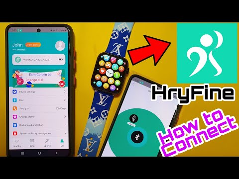HryFine App Connect With Smartwatch | Setup Connect Smartwatch To HryFine App | Connect HryFine App