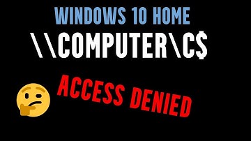 Enable Administrative Share on Windows 10 Home \\ComputerNameOrIP\C$