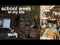 School week in my life  study with me shein haul unboxing outfits 