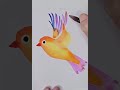 #shorts how to paint a cute bird