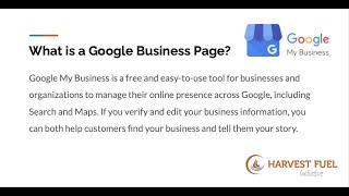 Creating a Google Business Page & Twitter for Business Webinar