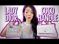 WHICH ONE SHOULD YOU CHOOSE?! CHANEL COCO HANDLE MINI vs LADY DIOR MINI COMPARISON | FashionablyAMY