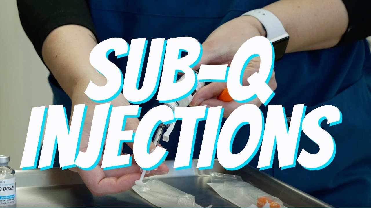 Subcutaneous Sq Injection Technique Nurse Skill Demo Youtube