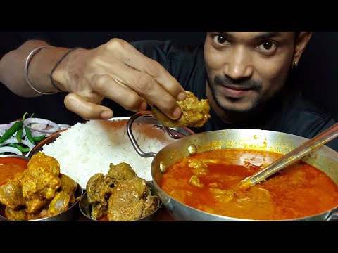 Spicy Chicken Liver Gizzard Curry Eating Show Indian Food Asmr Spicy Curry Rice Challeng Mukbang