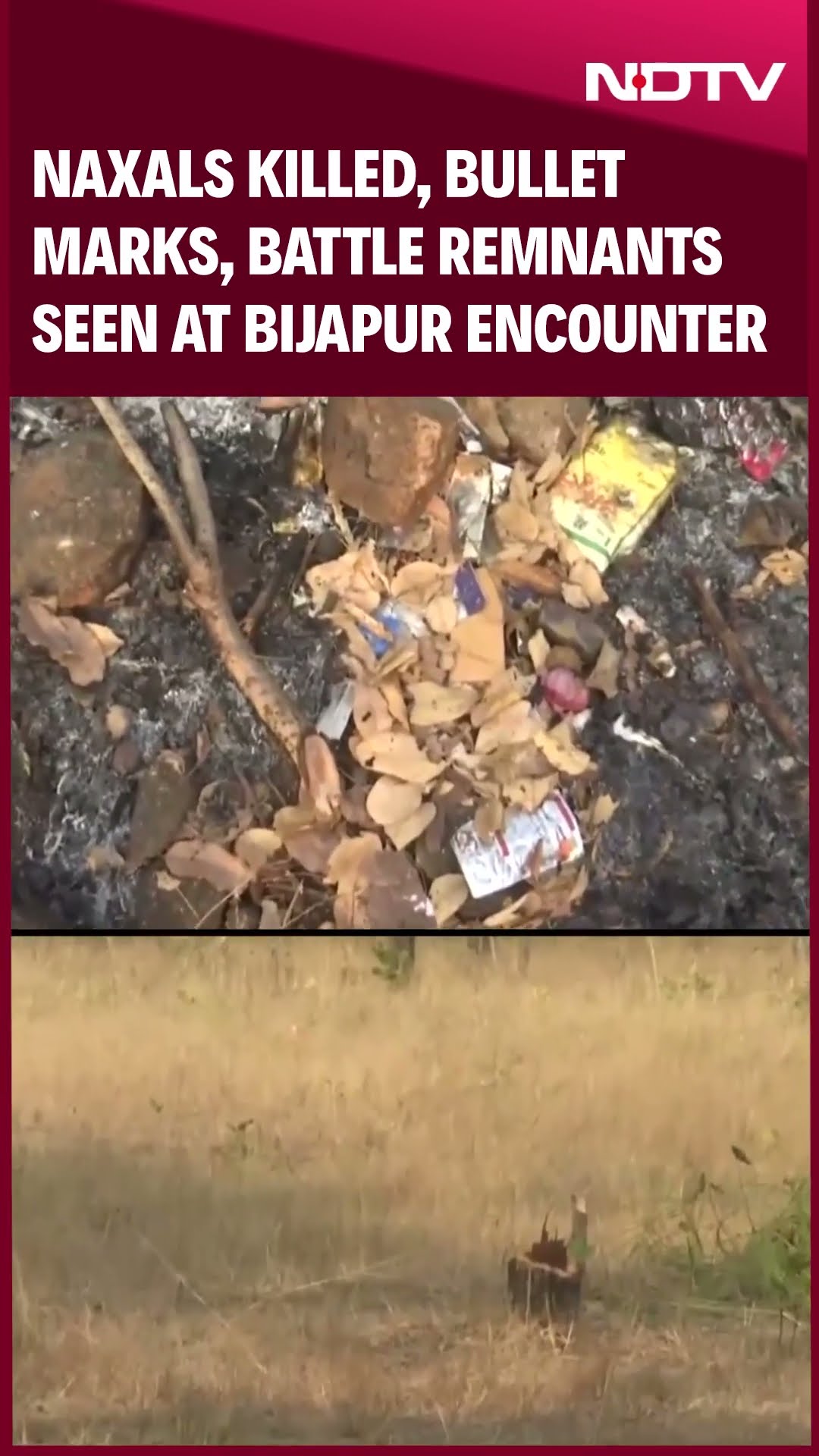 31 Naxals Killed, Bullet Marks, Battle Remnants Seen At Bijapur Encounter Site