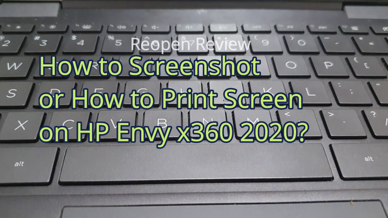 Philadelphia punktum Klassifikation How to Screenshot or Print Screen? - Hp Envy X360 13 2020 - YouTube