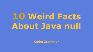 10 Weird Facts About null in Java
