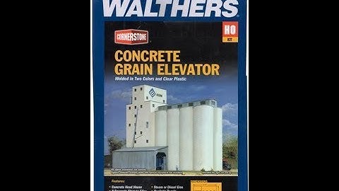 HO Walthers Grain Elevator build Part 1 of 2