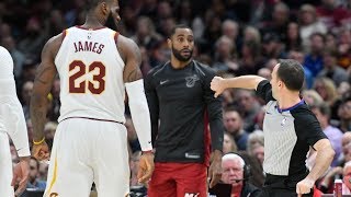 LeBron James Ejected for 1st Time in His Career! Love 38 Points! 201718 Season