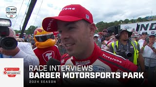 Race Interviews // 2024 Children's of Alabama Indy Grand Prix at Barber | INDYCAR