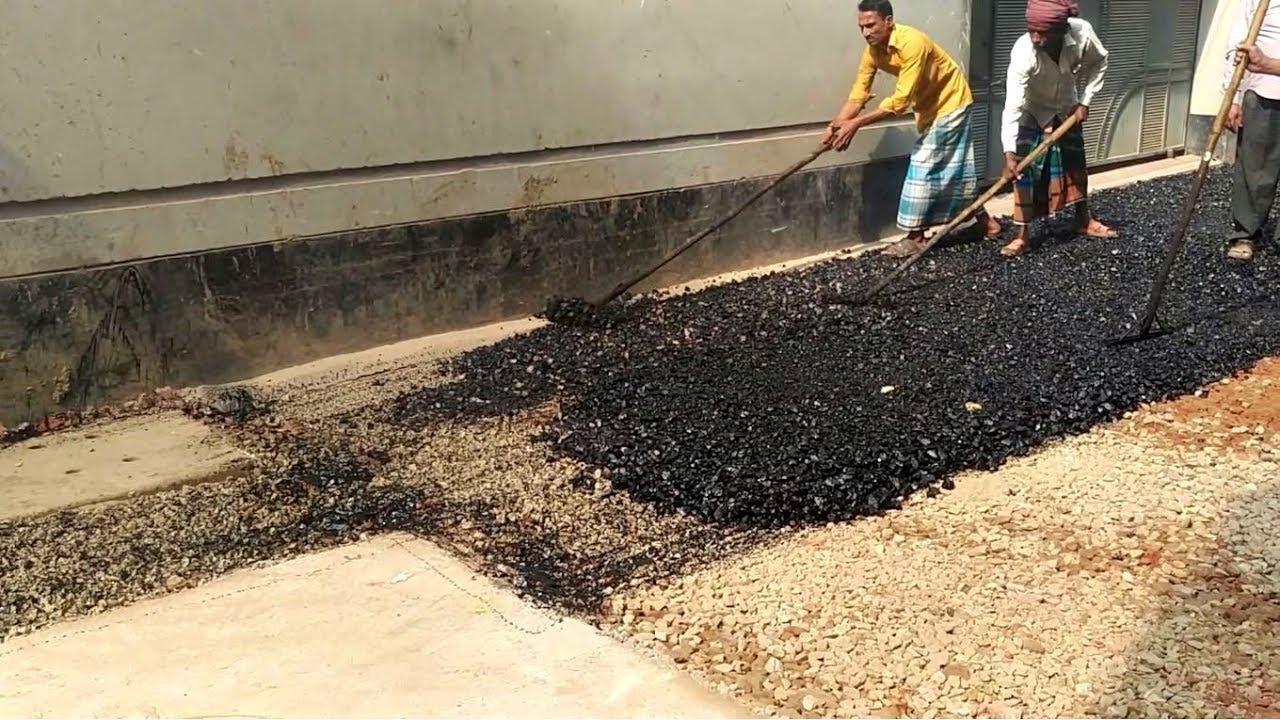 Road Construction Equipment and Process in Bangladesh YouTube