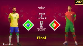 FIFA 23 | BRAZIL vs. PORTUGAL | NEYMAR vs. RONALDO | FIFA WORLD CUP FINAL | [4K]