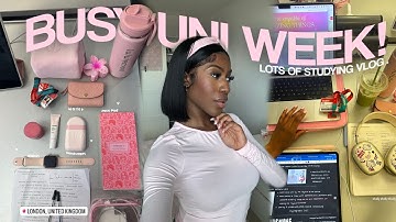 study vlog 🍵 handling busy uni days, pro productive uni study tips, college classes 2025