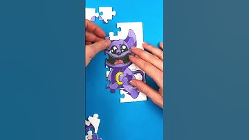 Making Paper Craft Puzzle with CatNap from Smiling Critters 🐈 #catnap #smilingcritters #puzzle #diy