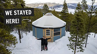 We stayed at an off-grid backcountry YURT in Colorado (in the WINTER)!