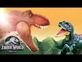 Most EPIC Dino Battles | Jurassic World | Mattel Action!