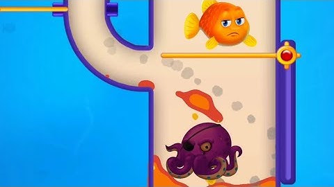 Boss VS Lava! Save The Fish Gameplay - Fishdom Game - Gameplay Walkthrough