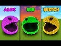 ALEX vs SUB vs SKETCH - PACMAN in Minecraft! (The Pals)