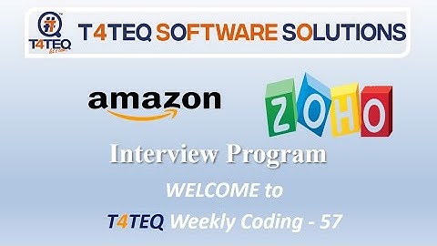 Weekly Coding - 57 - Amazon and Zoho - Remove characters of String2 from  String1 in C and Python