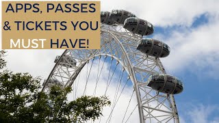 PLANNING A TRIP TO LONDON ENGLAND - TIPS FOR LONDON PASS, TICKETS & APPS