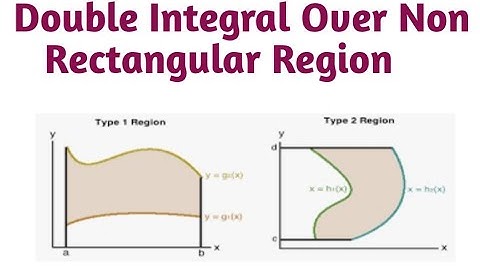 Double integral over non rectangular region