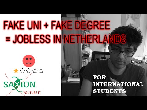 Why as foreign student you will not find job after studying in saxion in Netherlands