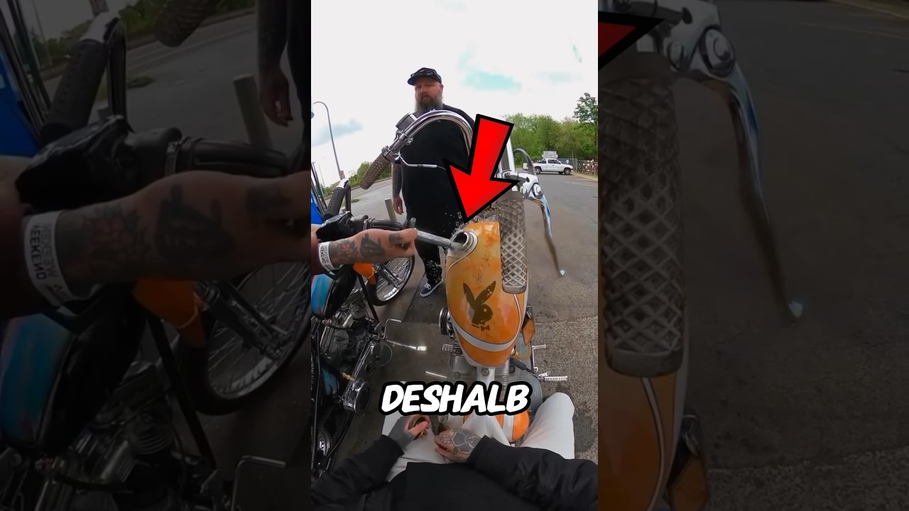 Der Motorradtank sollte nicht gefüllt werden 😱