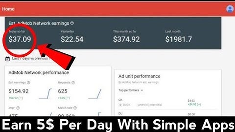 Earn 50$ par day from Admob ||  with simple app  free