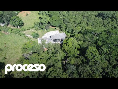 Vista aérea de la Finca El Rocío, de 48.85 hectáreas, propiedad de los López Beltrán