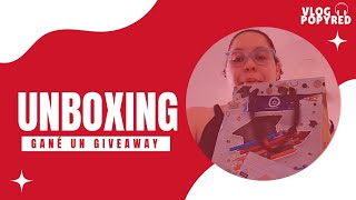 UNBOXING | me gané un GIVEAWAY | Gané un Concurso | Vlog PopyRed