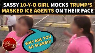 VIRAL: 10-Year-Old Girl's FIERY CLASH With Trump's Masked ICE Agents At Delaney Hall Protest In NJ