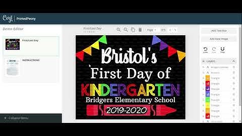 Editing our Printables in Corjl