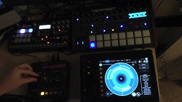 Electronica Jam with Tempest, Streichfett, patterning app and analog Rytm