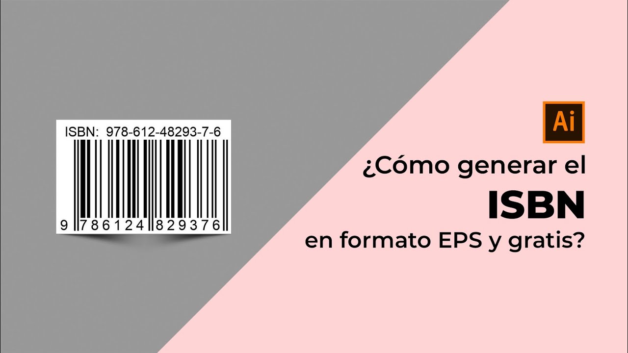  c mo generar gratis el c digo de barras del isbn en formato eps youtube