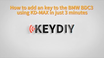 KEYDIY KD-MAX Remote Generator Add a Key to BMW BDC3 in 3 minutes