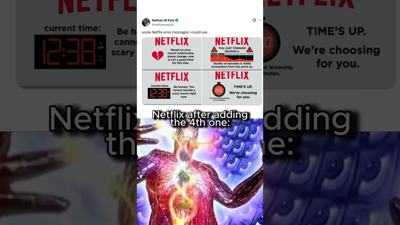Helpful Netflix error messages