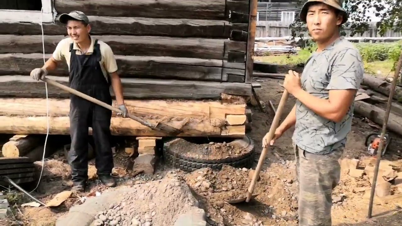 Замена фундамента частного дома - YouTube