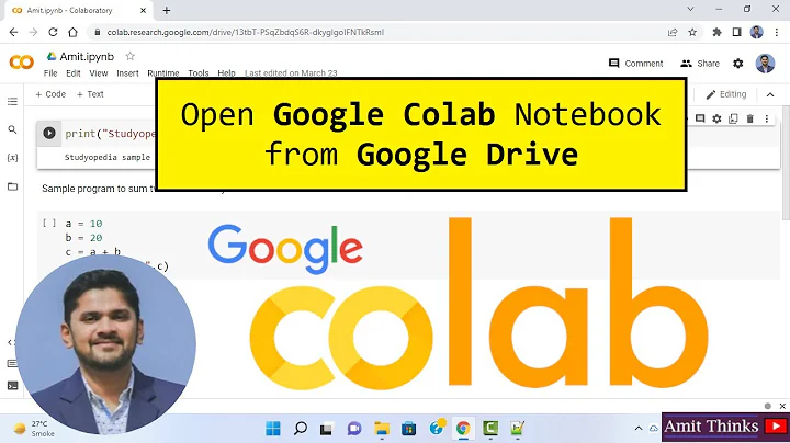 How to Open Google Colab Notebook (.ipynb) from Google Drive | (colab.research.google.com) | 2022