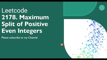 Leetcode 2178  Maximum Split of Positive Even Integers